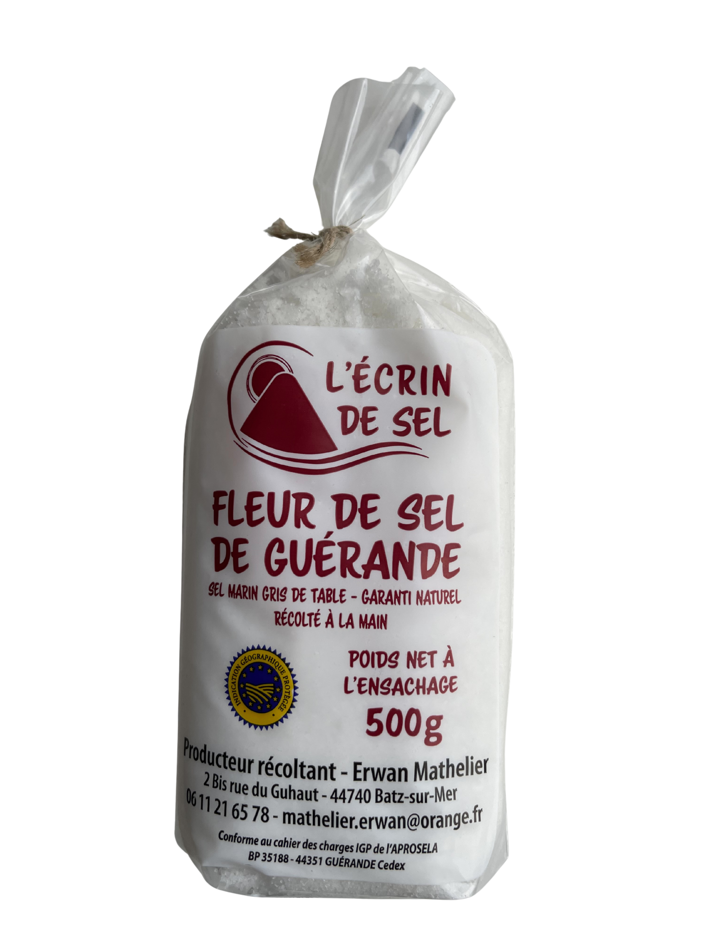 Smulki Stalo druska Fleur de Sel de Guérande 500g