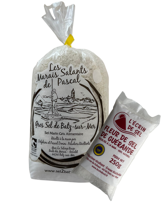 Druskos rinkinys - 1 kg Stambios druskos + 250g Smulkios Stalo Druskos